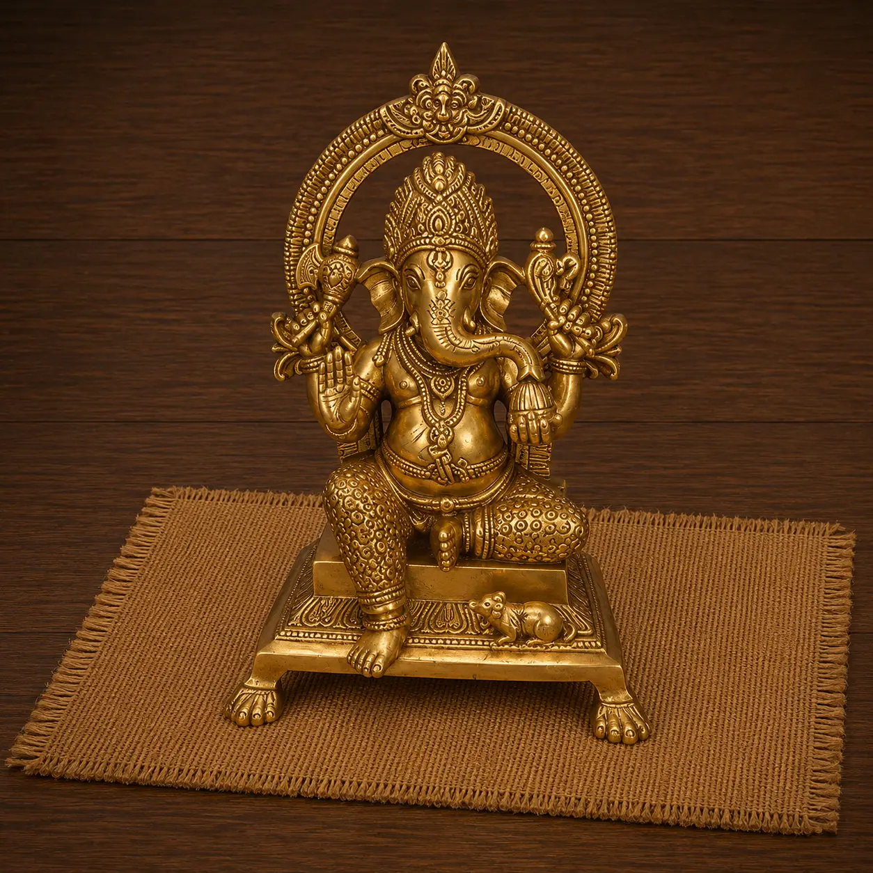 Copper Ganesha Idol