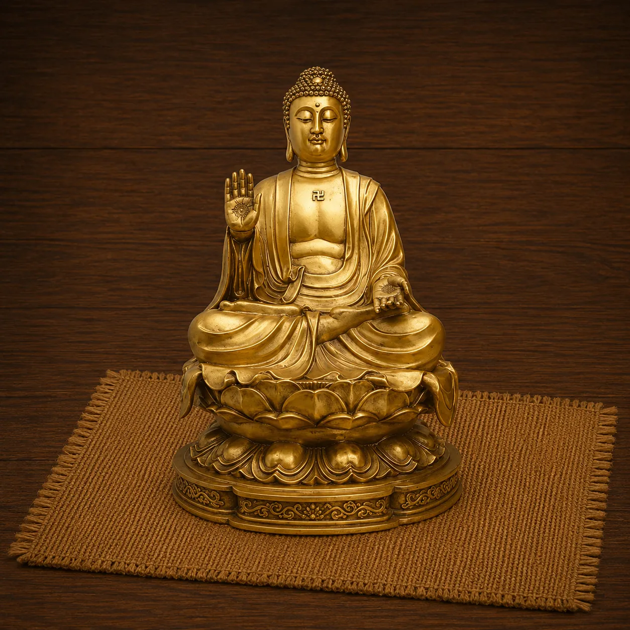 Copper Buddha Statue