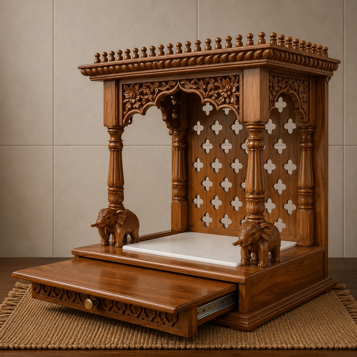 Teak Wood Temple