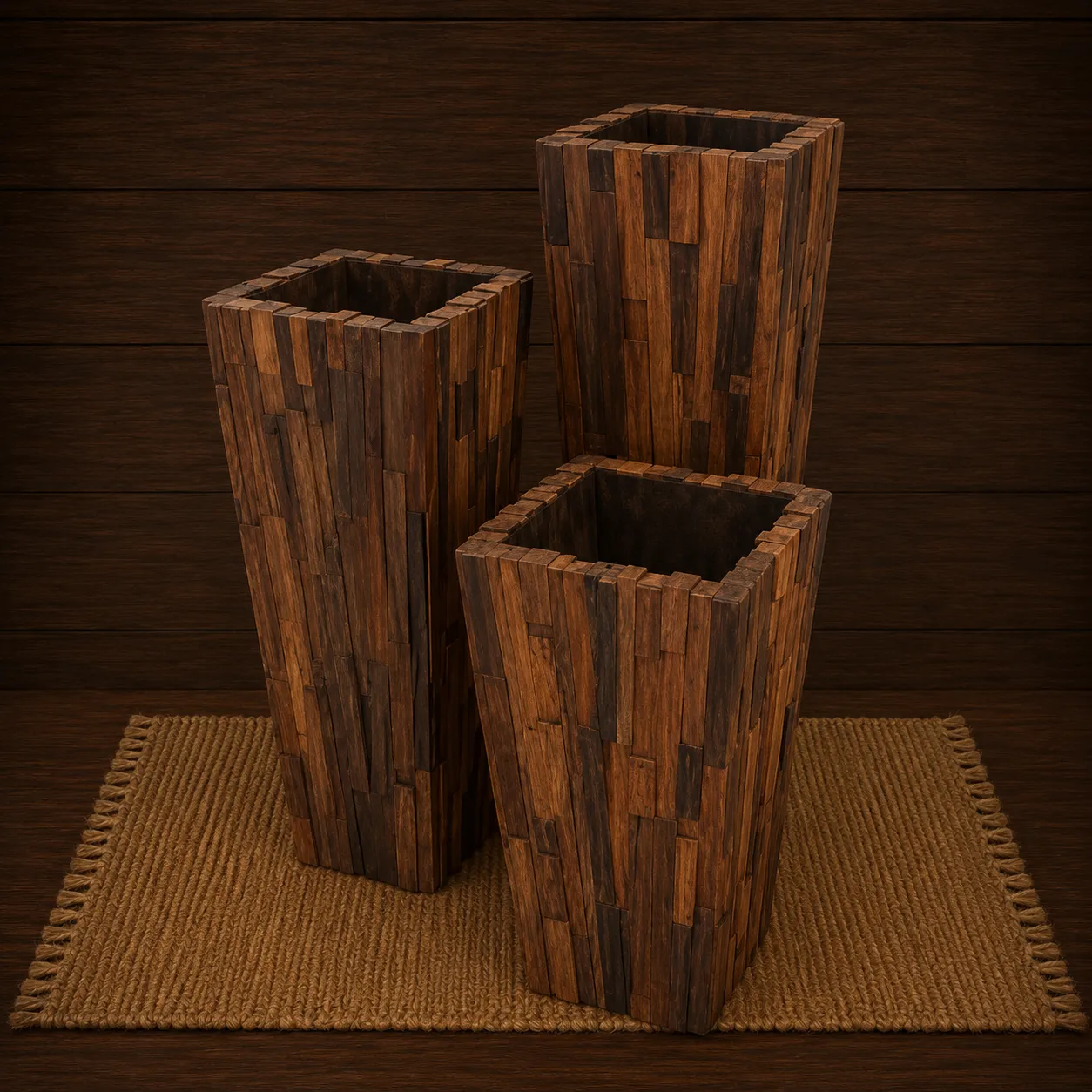 Wooden Flower Pots